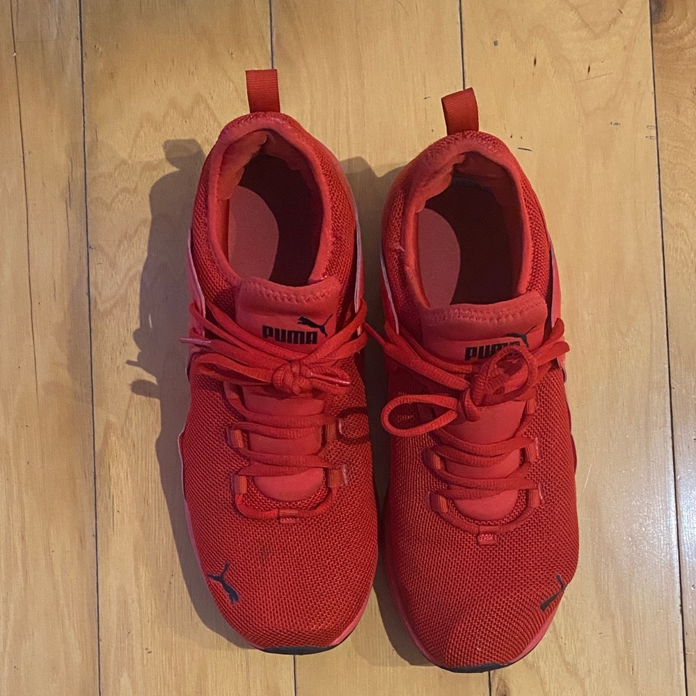 Puma Kids Vibrant Red Sneakers - Picture 1 of 4